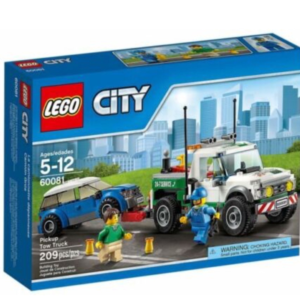 NEW, FACTORY SEALED BOX - LEGO City Pickup Tow Truck 60081(Retired 2015)
